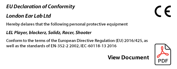London Ear Labs - EU Declaration of Conformity London Ear Labs - EU Declaration of Conformity